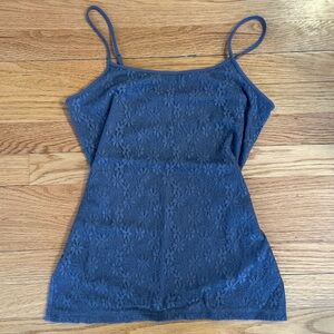 LOFT Blue Lace Camisole Top